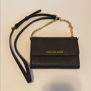 Michael Kors black cross body bag